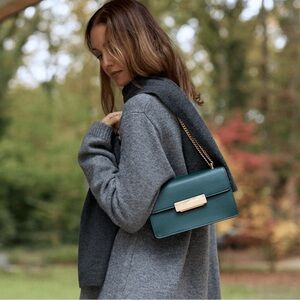 Ateliers Auguste Alma bag in emerald forest- brand new